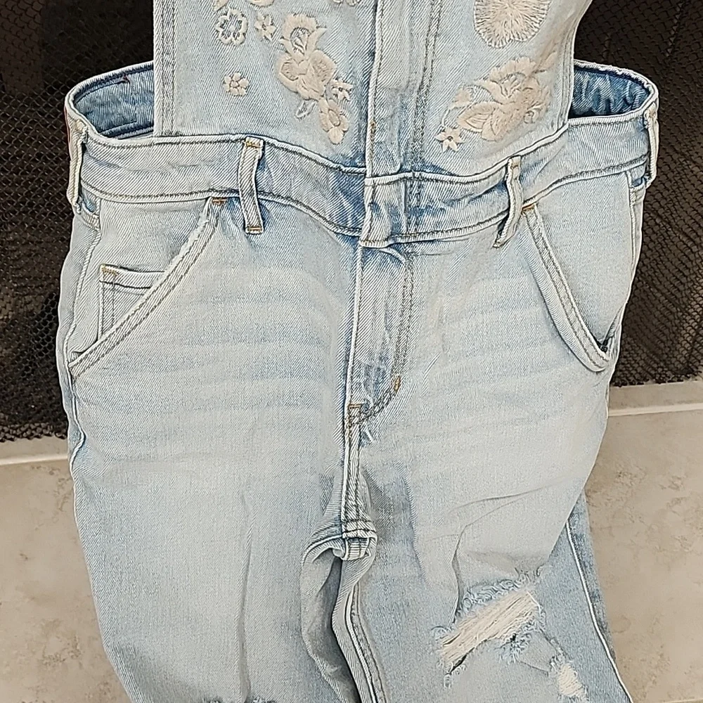 ๐ฉต๐ HOLLISTER Stretch Super Skinny Crop OVERALLS ๐๐ฉต - Picture 4 of 15